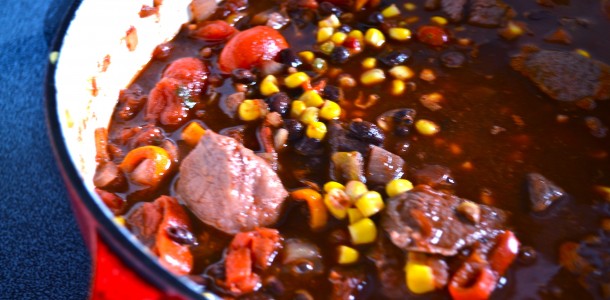 red beef chili