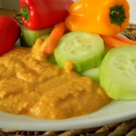 Clean Eating Roasted Pepper Hummus