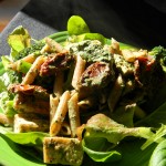 Nettles and Nooch Pesto Pasta