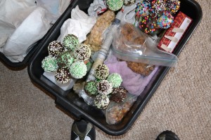 packing cake pops