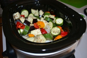 veggies in slow cooker for ratatouille