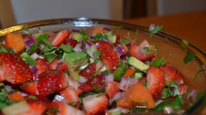 strawberry and persimmon salsa