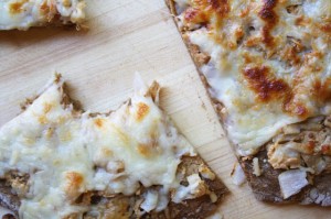 pb and mozzarella pizza