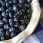 Prepping Blueberry Pie