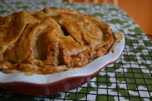 apple rhubarb pie