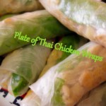 plate of thai wraps