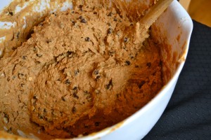 pumpkin protein bar batter