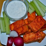 bbq buffalo wing tofu bites