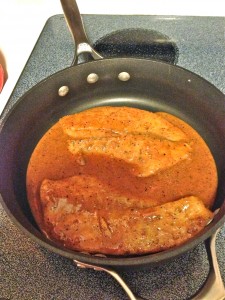 tilapia in pan