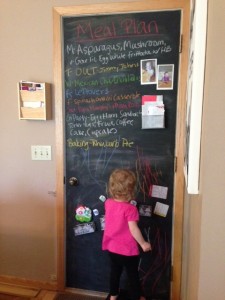 chalkboard door